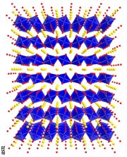 La structure de la phase post-perovskite, MgSiO3, un minéral important à la frontière noyau-manteau.